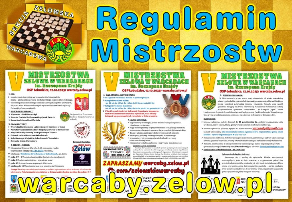 Regulamin tegorocznej edycji Mistrzostw 