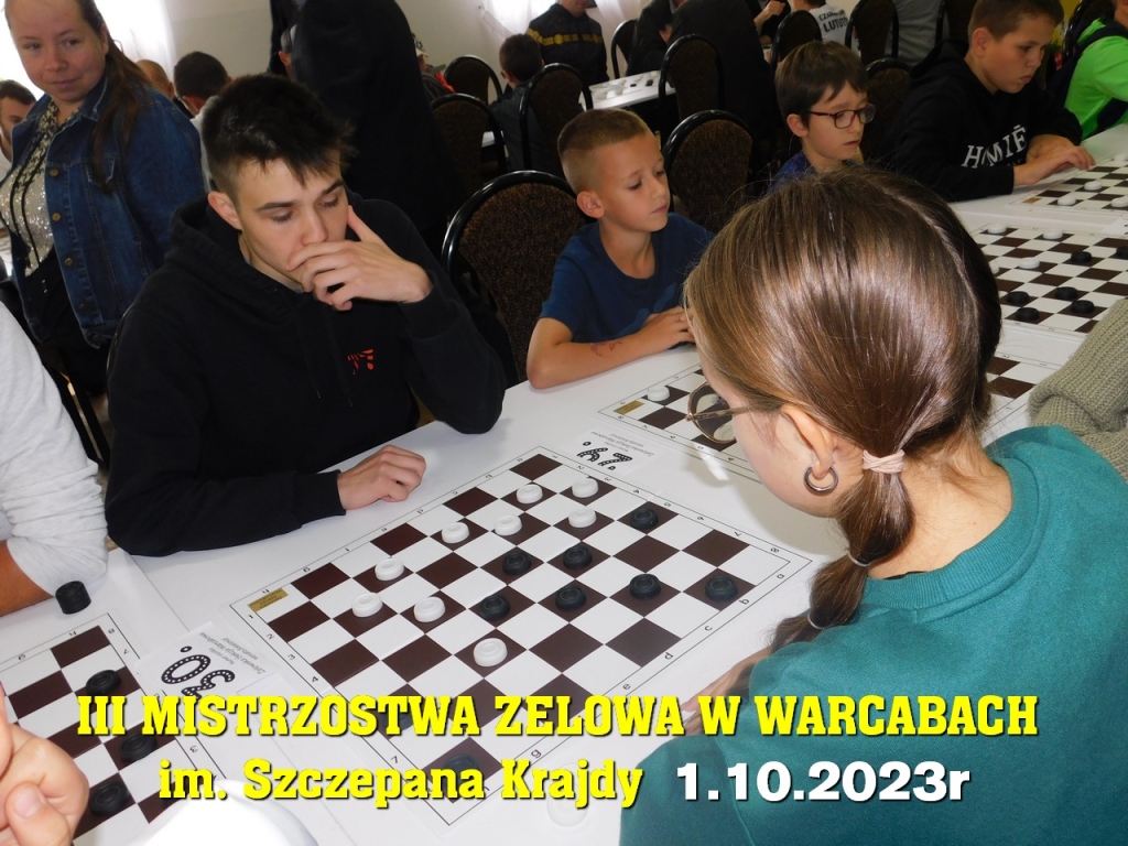 III Mistrzostwa Zelowa w Warcabach im. Szczepana Krajdy - 1.10.2023r