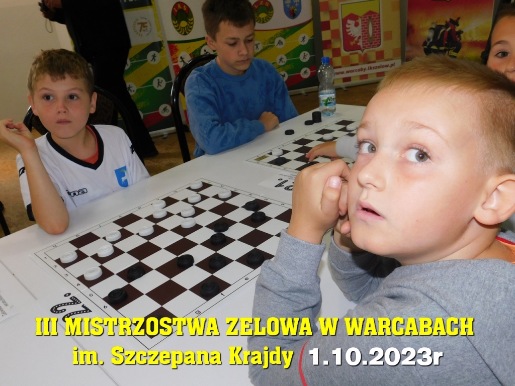 III Mistrzostwa Zelowa w Warcabach im. Szczepana Krajdy - 1.10.2023r