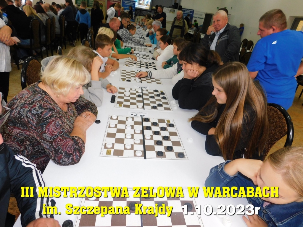 III Mistrzostwa Zelowa w Warcabach im. Szczepana Krajdy - 1.10.2023r
