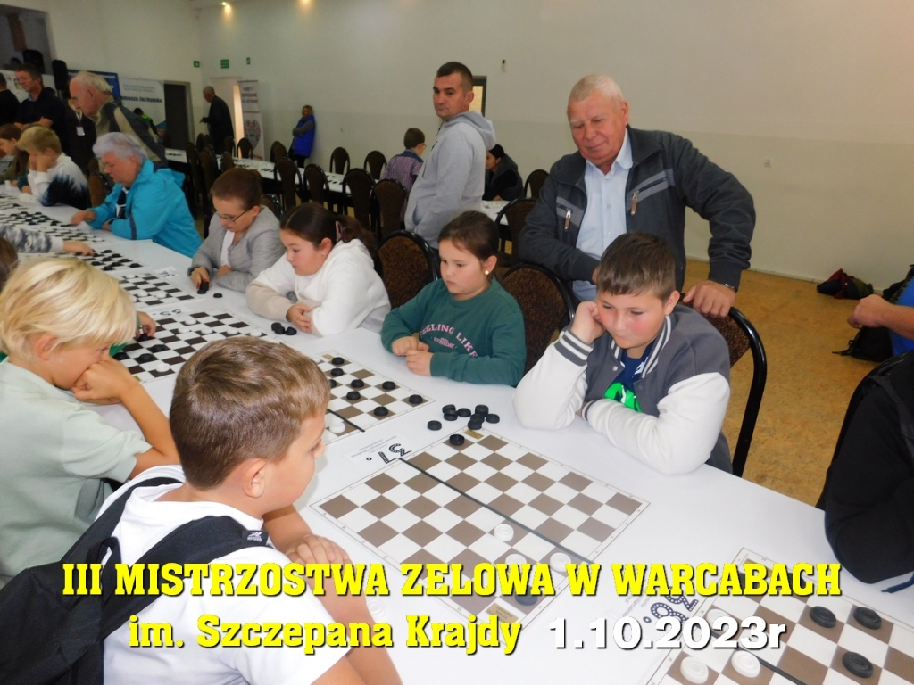 III Mistrzostwa Zelowa w Warcabach im. Szczepana Krajdy - 1.10.2023r