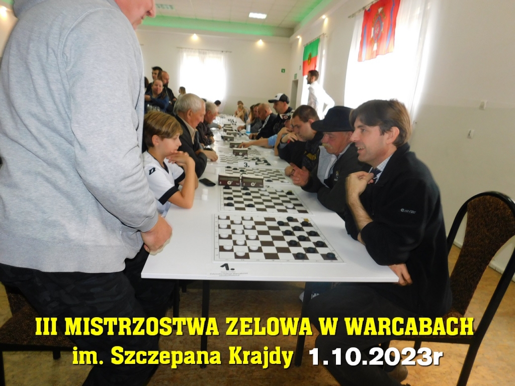 III Mistrzostwa Zelowa w Warcabach im. Szczepana Krajdy - 1.10.2023r