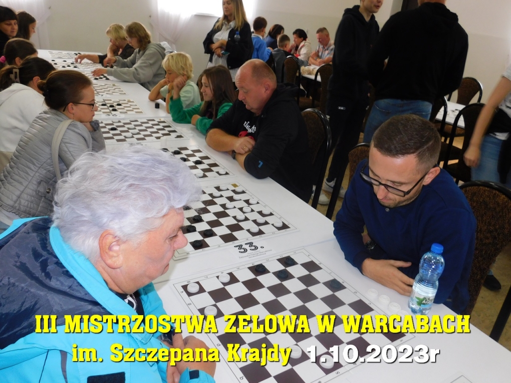 III Mistrzostwa Zelowa w Warcabach im. Szczepana Krajdy - 1.10.2023r