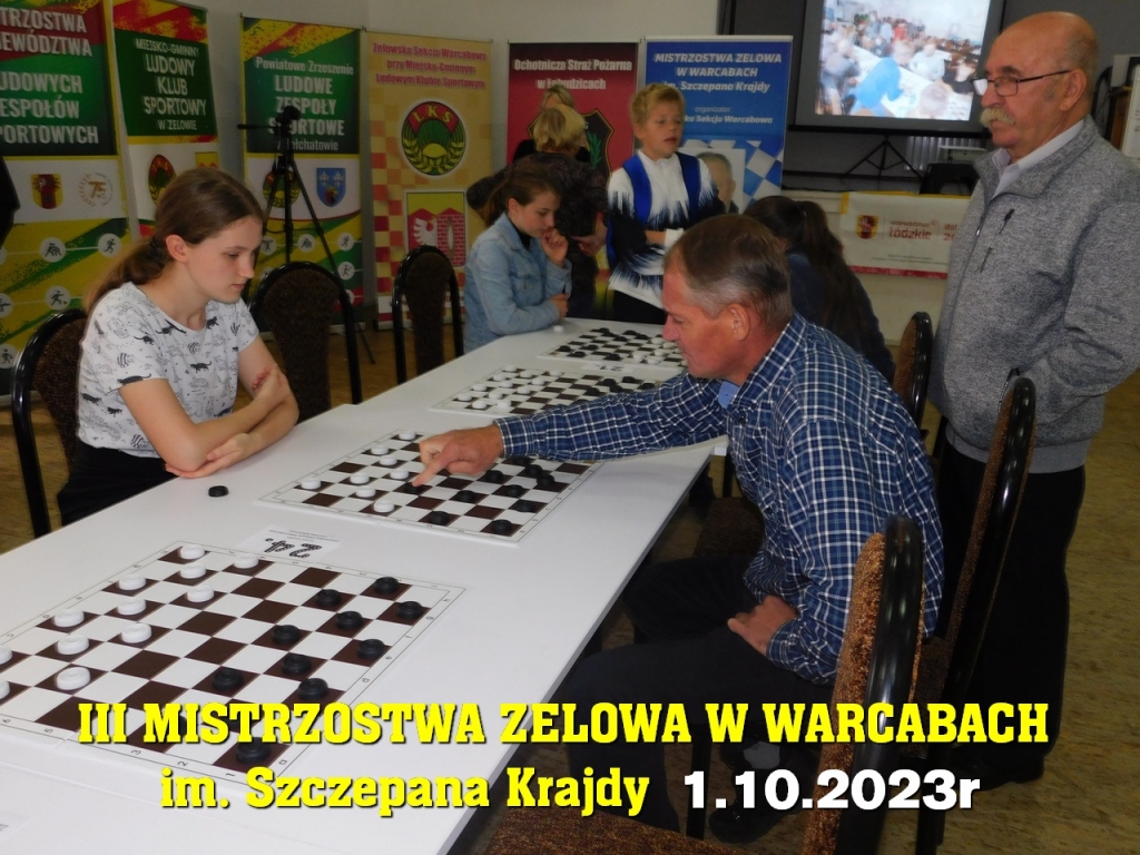 III Mistrzostwa Zelowa w Warcabach im. Szczepana Krajdy - 1.10.2023r