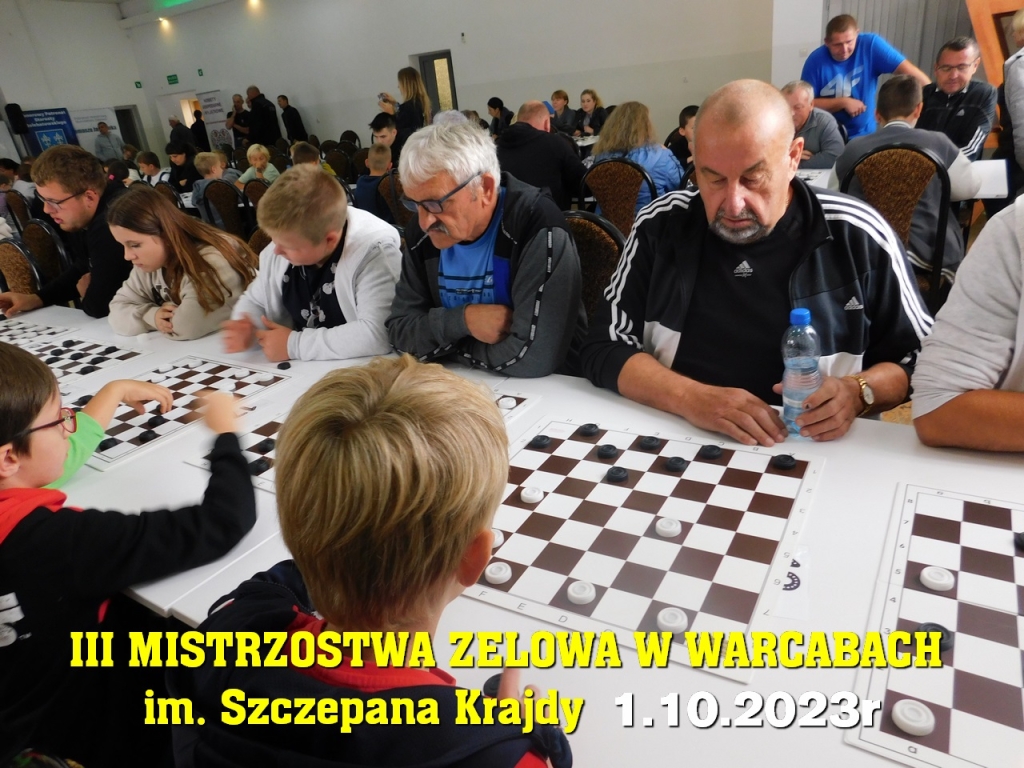 III Mistrzostwa Zelowa w Warcabach im. Szczepana Krajdy - 1.10.2023r