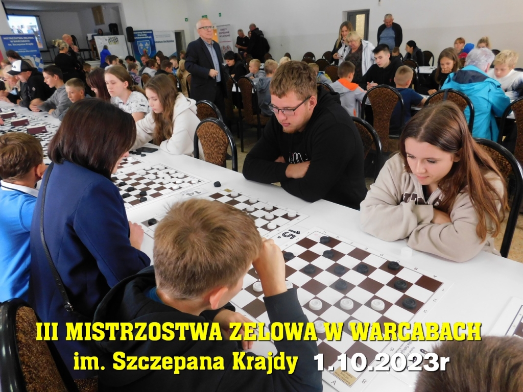 III Mistrzostwa Zelowa w Warcabach im. Szczepana Krajdy - 1.10.2023r