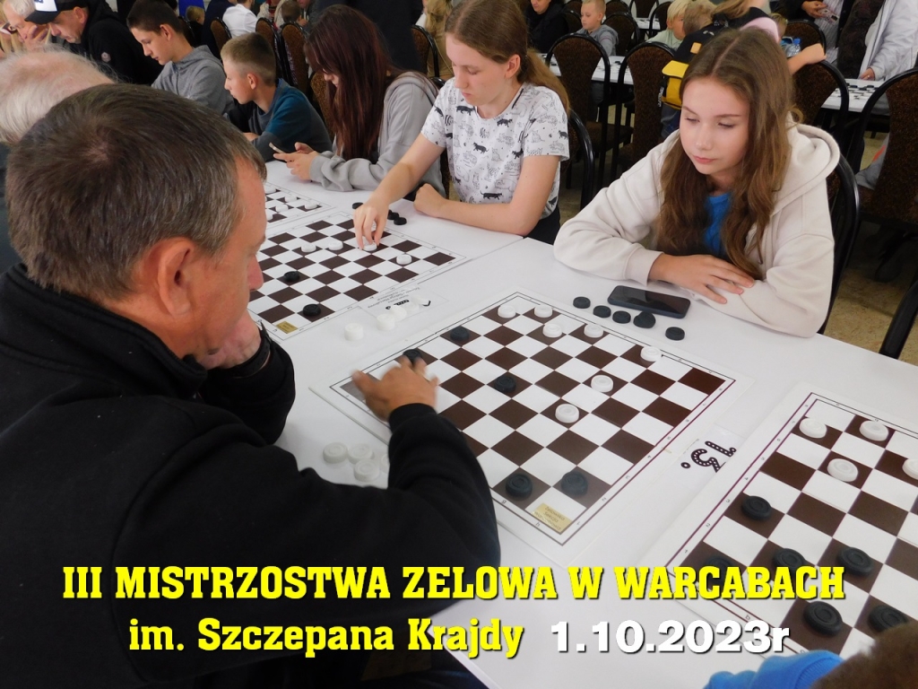 III Mistrzostwa Zelowa w Warcabach im. Szczepana Krajdy - 1.10.2023r