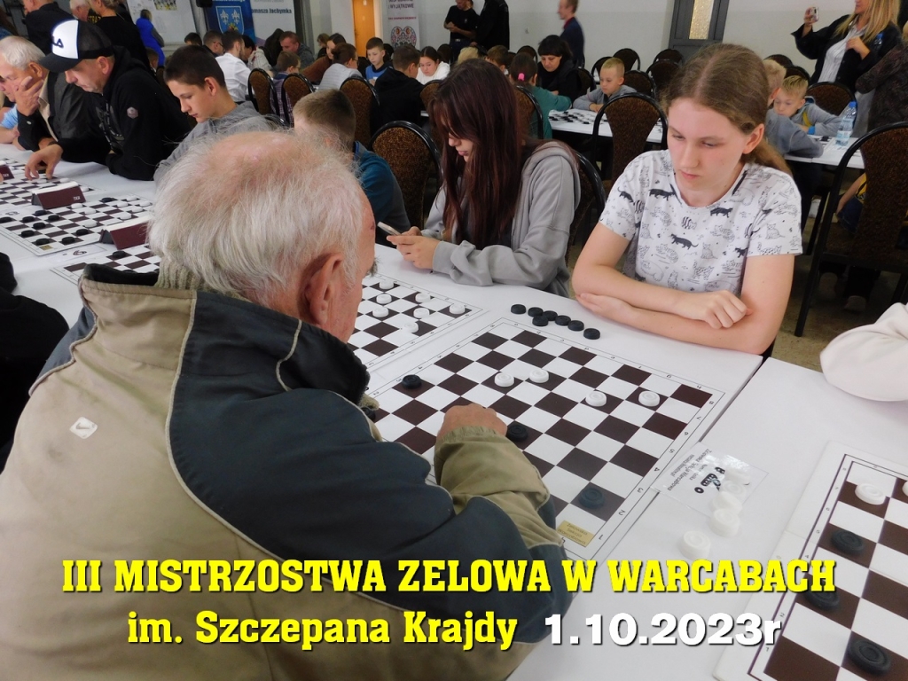III Mistrzostwa Zelowa w Warcabach im. Szczepana Krajdy - 1.10.2023r