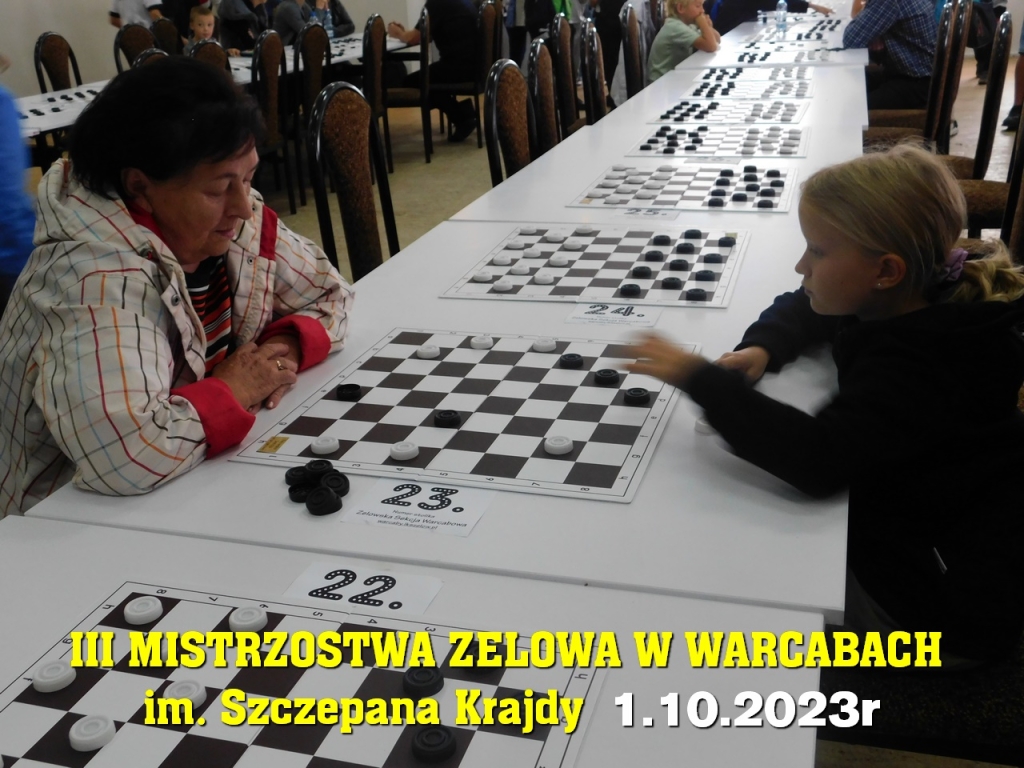III Mistrzostwa Zelowa w Warcabach im. Szczepana Krajdy - 1.10.2023r