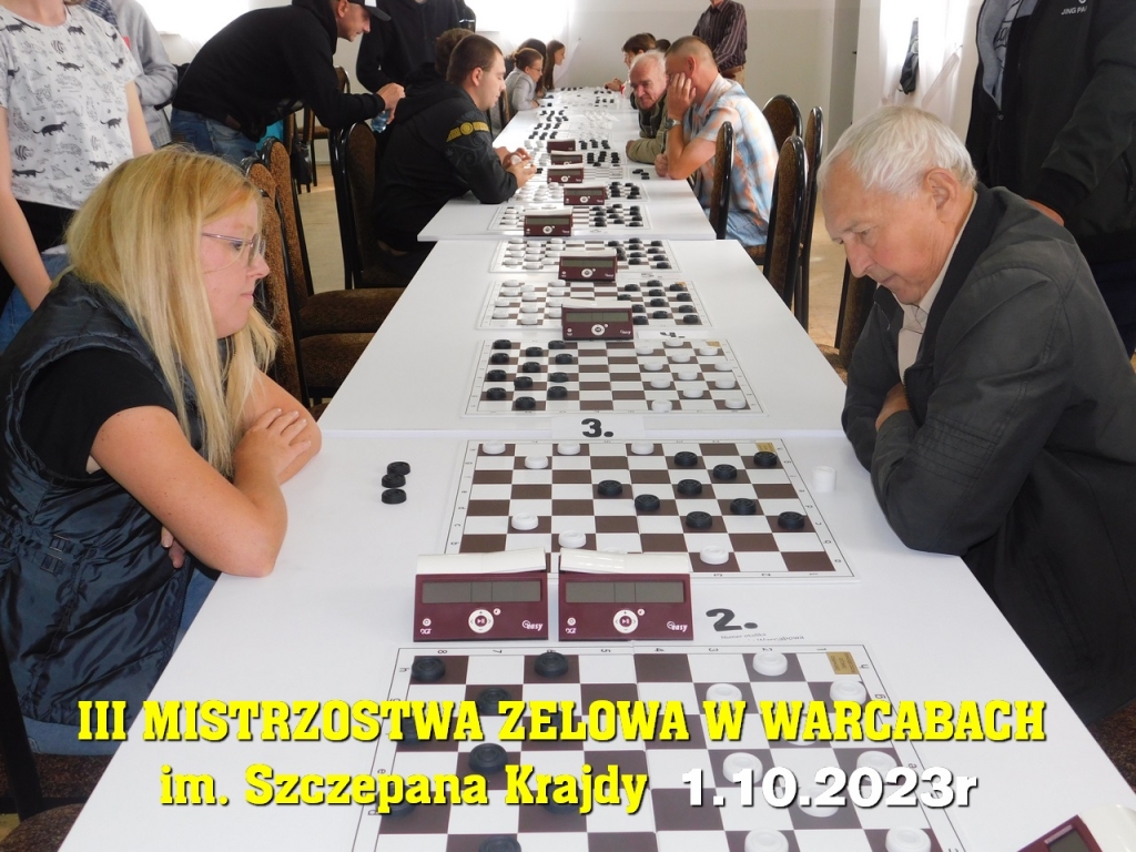 III Mistrzostwa Zelowa w Warcabach im. Szczepana Krajdy - 1.10.2023r
