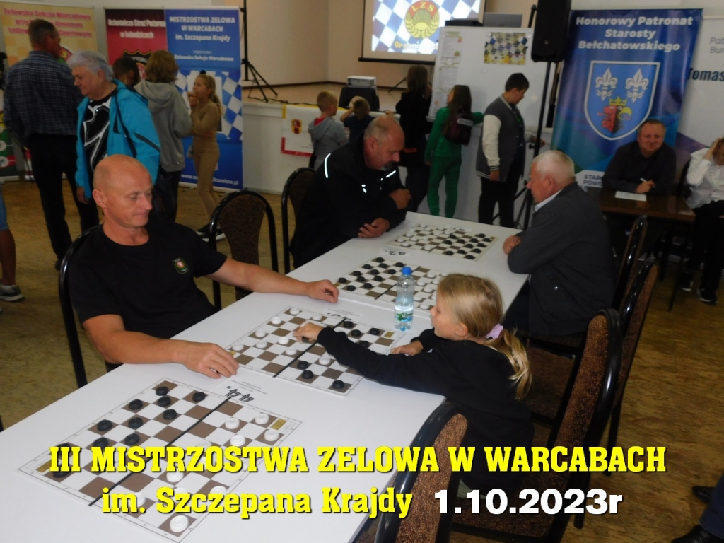 III Mistrzostwa Zelowa w Warcabach im. Szczepana Krajdy - 1.10.2023r