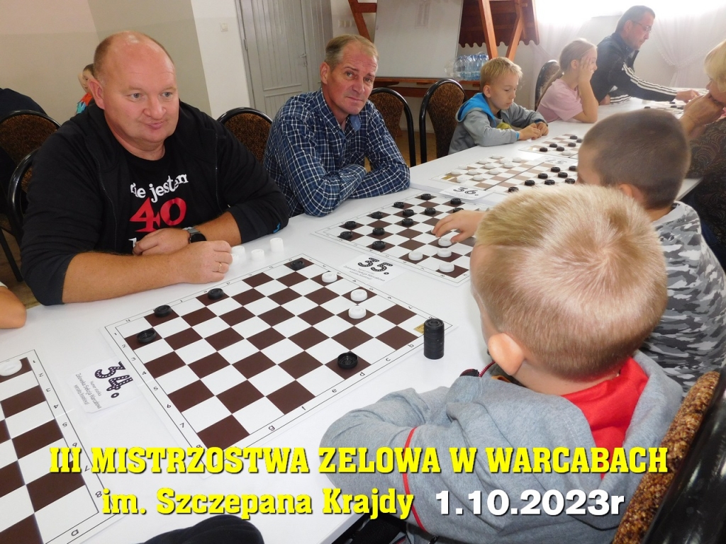 III Mistrzostwa Zelowa w Warcabach im. Szczepana Krajdy - 1.10.2023r