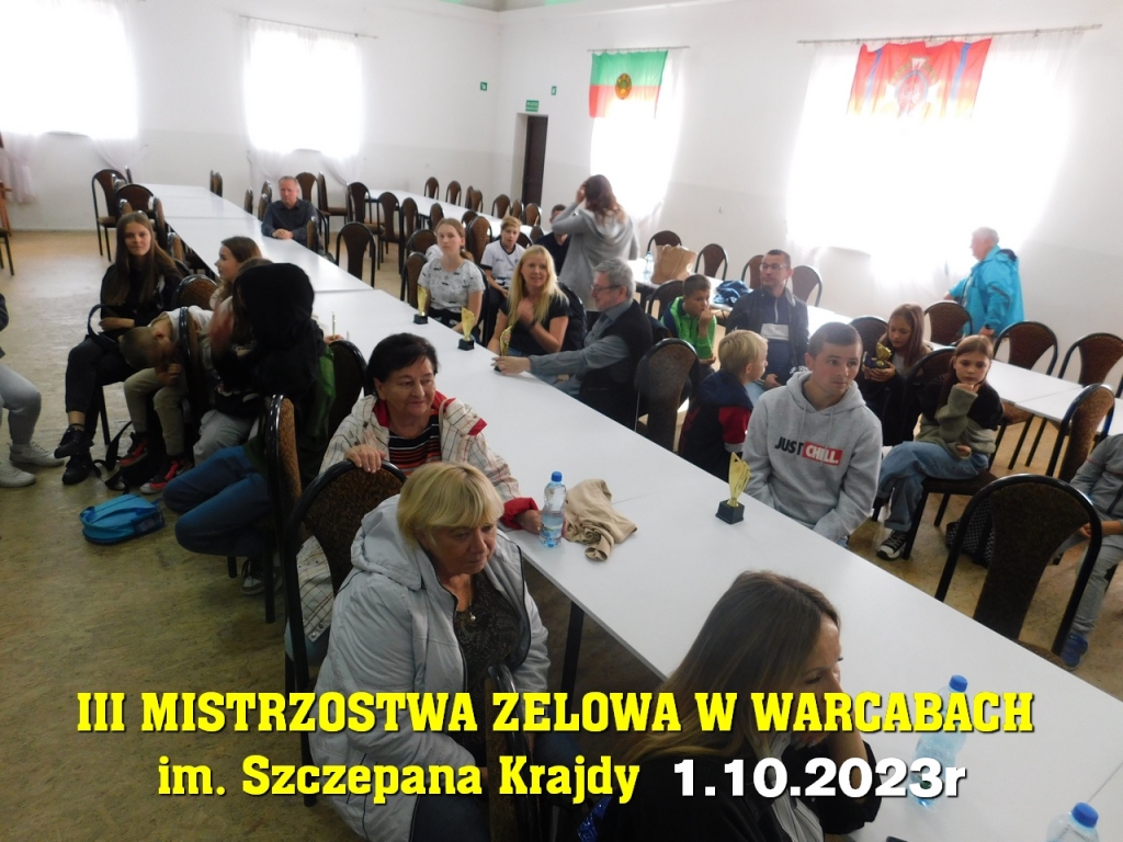 III Mistrzostwa Zelowa w Warcabach im. Szczepana Krajdy - 1.10.2023r