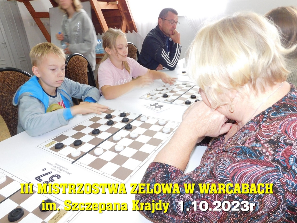 III Mistrzostwa Zelowa w Warcabach im. Szczepana Krajdy - 1.10.2023r