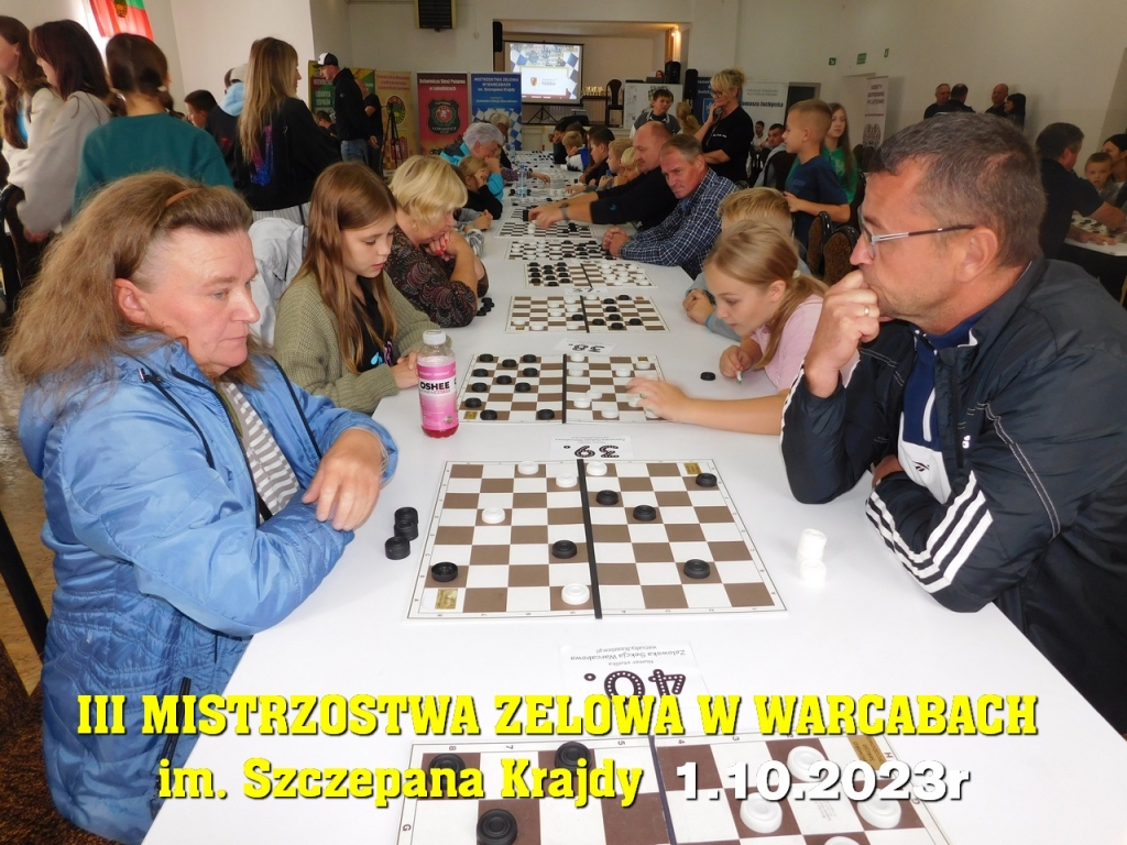 III Mistrzostwa Zelowa w Warcabach im. Szczepana Krajdy - 1.10.2023r