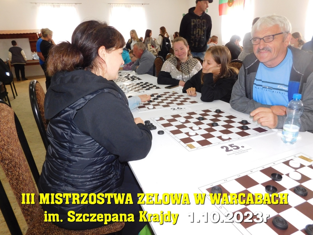 III Mistrzostwa Zelowa w Warcabach im. Szczepana Krajdy - 1.10.2023r