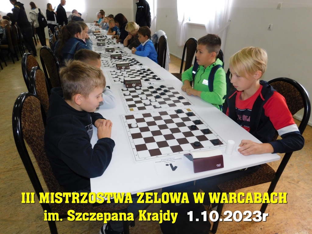 III Mistrzostwa Zelowa w Warcabach im. Szczepana Krajdy - 1.10.2023r