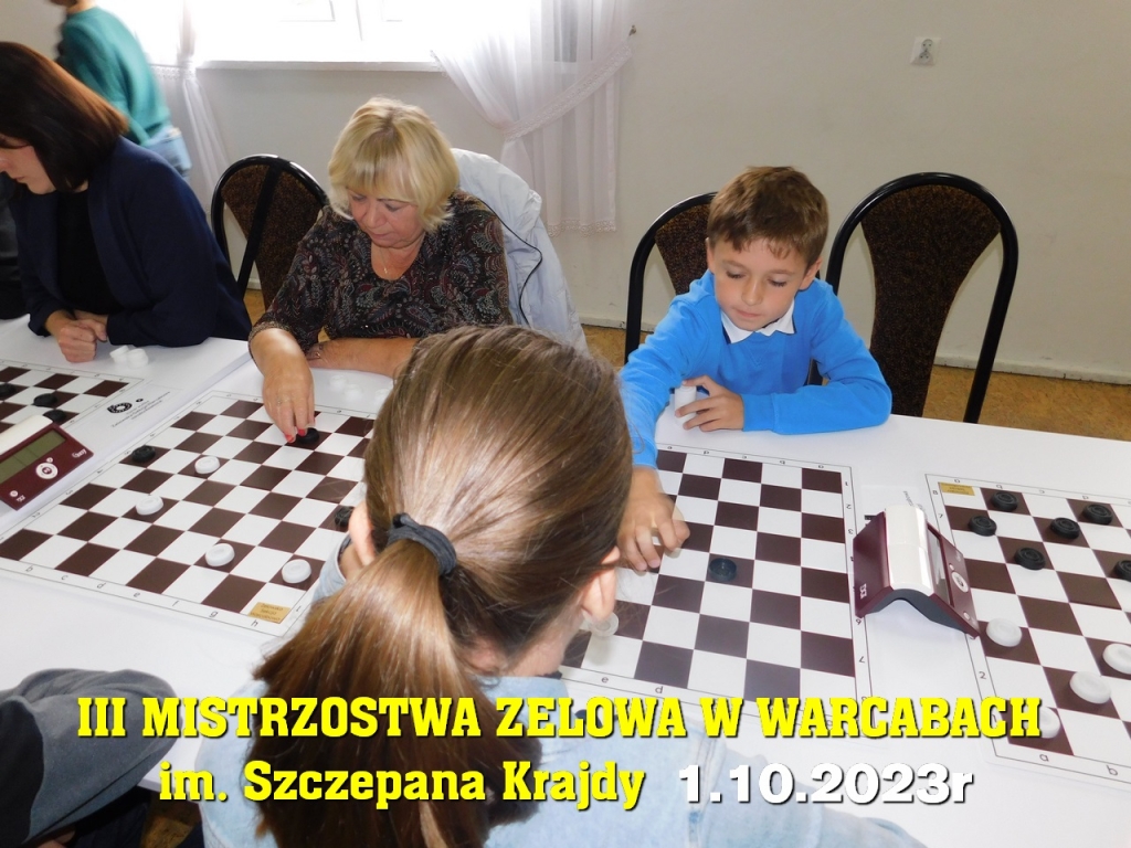 III Mistrzostwa Zelowa w Warcabach im. Szczepana Krajdy - 1.10.2023r