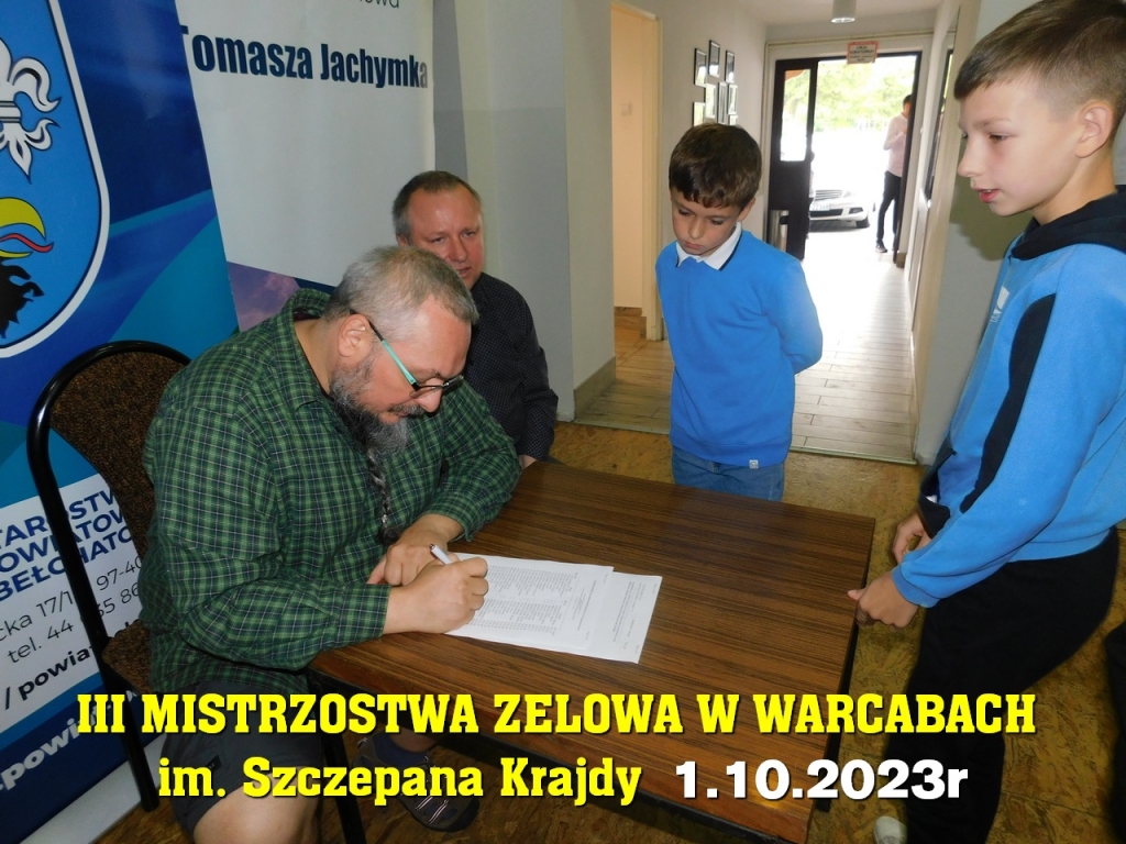 III Mistrzostwa Zelowa w Warcabach im. Szczepana Krajdy - 1.10.2023r