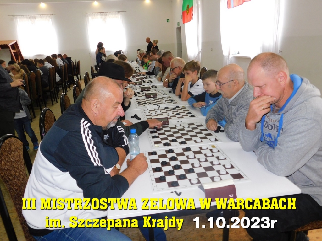 III Mistrzostwa Zelowa w Warcabach im. Szczepana Krajdy - 1.10.2023r