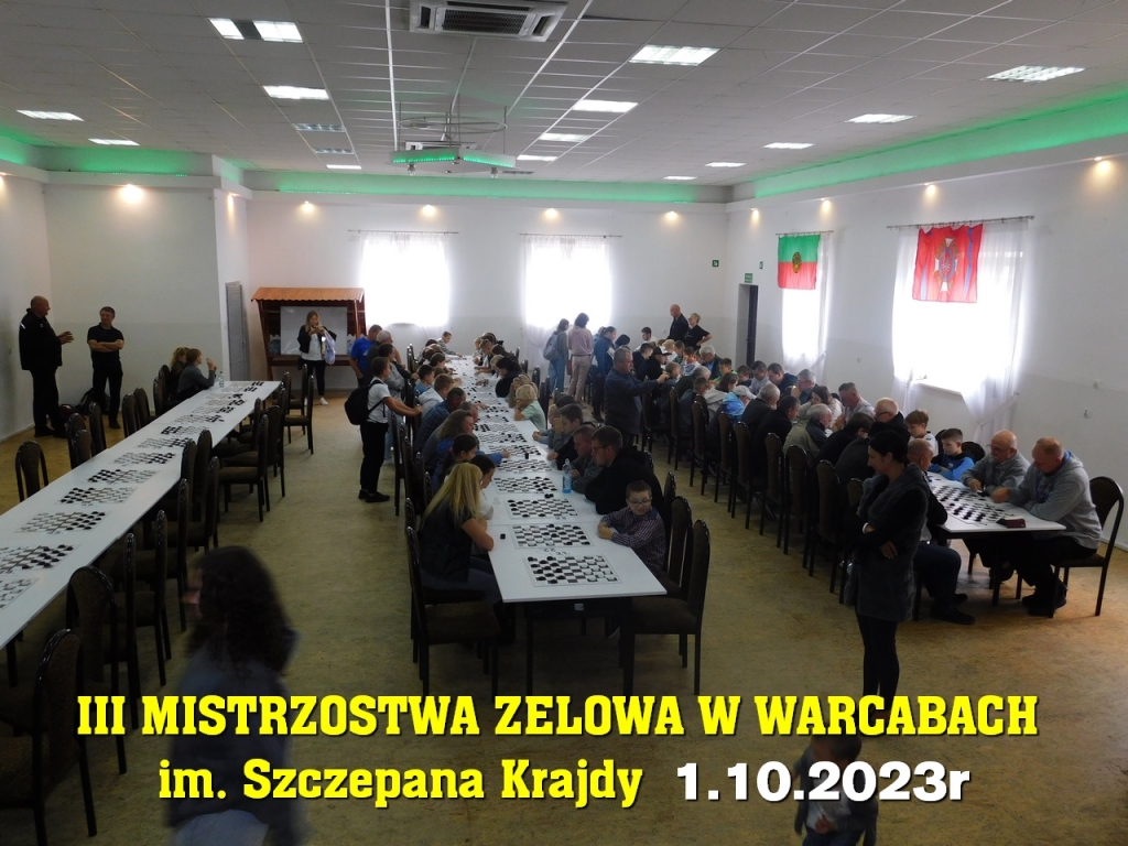 III Mistrzostwa Zelowa w Warcabach im. Szczepana Krajdy - 1.10.2023r