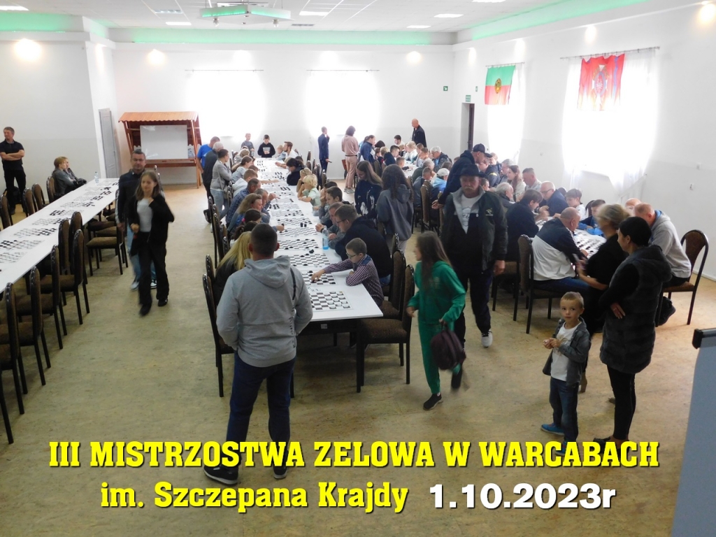 III Mistrzostwa Zelowa w Warcabach im. Szczepana Krajdy - 1.10.2023r