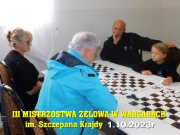 III Mistrzostwa Zelowa w Warcabach im. Szczepana Krajdy - 1.10.2023r