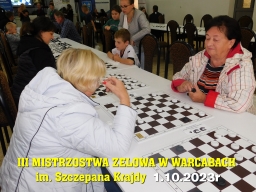 III Mistrzostwa Zelowa w Warcabach im. Szczepana Krajdy - 1.10.2023r