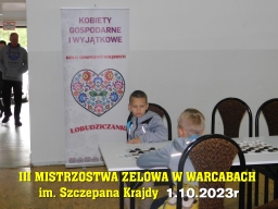 III Mistrzostwa Zelowa w Warcabach im. Szczepana Krajdy - 1.10.2023r