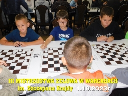 III Mistrzostwa Zelowa w Warcabach im. Szczepana Krajdy - 1.10.2023r