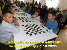 III Mistrzostwa Zelowa w Warcabach im. Szczepana Krajdy - 1.10.2023r