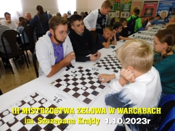 III Mistrzostwa Zelowa w Warcabach im. Szczepana Krajdy - 1.10.2023r