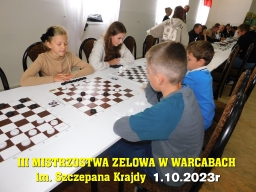 III Mistrzostwa Zelowa w Warcabach im. Szczepana Krajdy - 1.10.2023r