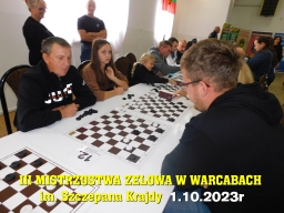 III Mistrzostwa Zelowa w Warcabach im. Szczepana Krajdy - 1.10.2023r