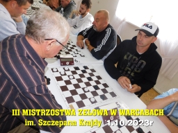 III Mistrzostwa Zelowa w Warcabach im. Szczepana Krajdy - 1.10.2023r