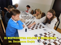 III Mistrzostwa Zelowa w Warcabach im. Szczepana Krajdy - 1.10.2023r