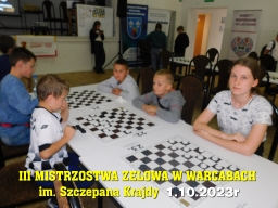 III Mistrzostwa Zelowa w Warcabach im. Szczepana Krajdy - 1.10.2023r