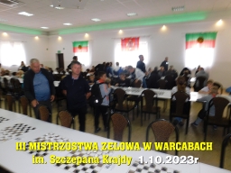 III Mistrzostwa Zelowa w Warcabach im. Szczepana Krajdy - 1.10.2023r