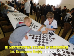 III Mistrzostwa Zelowa w Warcabach im. Szczepana Krajdy - 1.10.2023r
