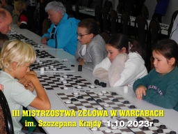 III Mistrzostwa Zelowa w Warcabach im. Szczepana Krajdy - 1.10.2023r