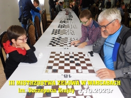 III Mistrzostwa Zelowa w Warcabach im. Szczepana Krajdy - 1.10.2023r