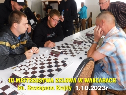 III Mistrzostwa Zelowa w Warcabach im. Szczepana Krajdy - 1.10.2023r