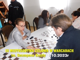 III Mistrzostwa Zelowa w Warcabach im. Szczepana Krajdy - 1.10.2023r