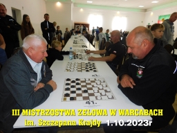 III Mistrzostwa Zelowa w Warcabach im. Szczepana Krajdy - 1.10.2023r