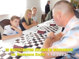 III Mistrzostwa Zelowa w Warcabach im. Szczepana Krajdy - 1.10.2023r