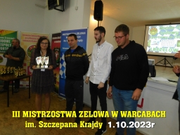 III Mistrzostwa Zelowa w Warcabach im. Szczepana Krajdy - 1.10.2023r