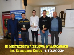 III Mistrzostwa Zelowa w Warcabach im. Szczepana Krajdy - 1.10.2023r