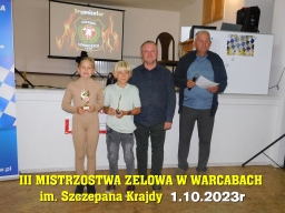 III Mistrzostwa Zelowa w Warcabach im. Szczepana Krajdy - 1.10.2023r