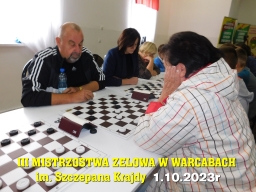 III Mistrzostwa Zelowa w Warcabach im. Szczepana Krajdy - 1.10.2023r