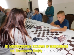 III Mistrzostwa Zelowa w Warcabach im. Szczepana Krajdy - 1.10.2023r